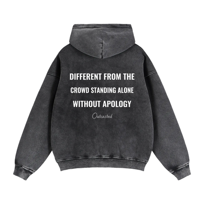 Zip-Through Boxy Fleece Hoodie