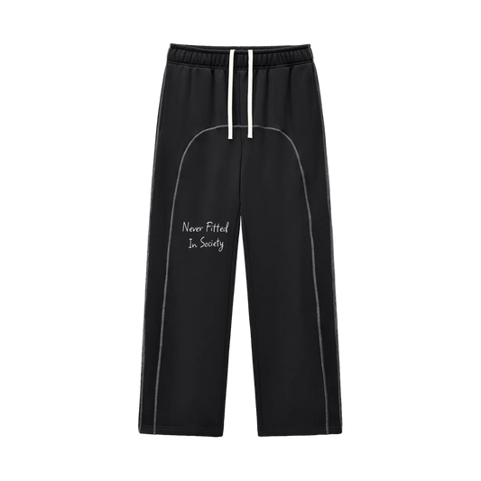 Contrast-Stitched Fleece Sweatpants