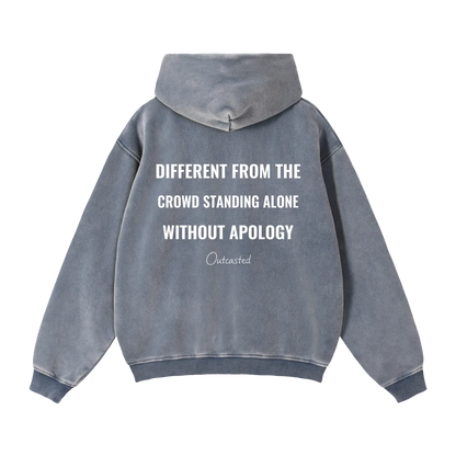 Zip-Through Boxy Fleece Hoodie